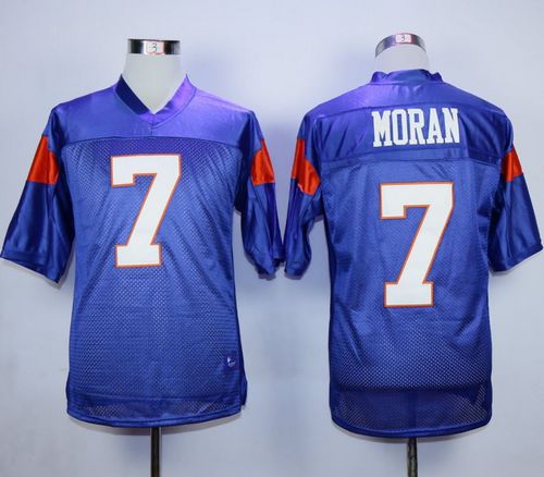 Blue Mountain State #7 Alex Moran Blue Stitched Football Jersey - Click Image to Close